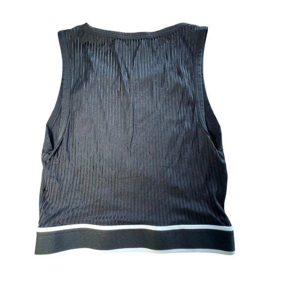 Balmain Paris black logo crop tank Top size 34 XS - Picture 6 of 9
